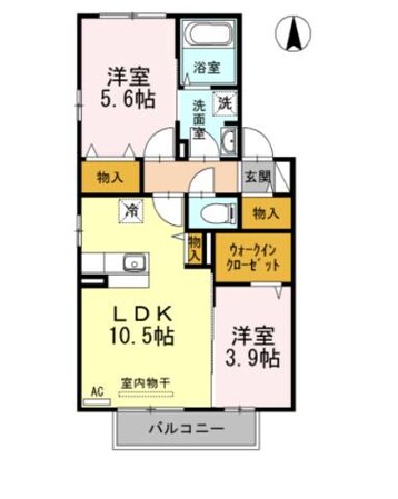 ラポールハピネスの物件間取画像